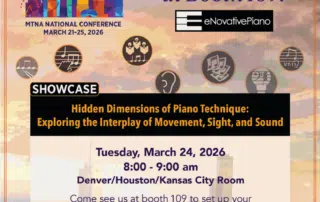 this is an announcement of the eNovativePiano showcase on Tuesday, March 24, at eight in the morning in chicago.